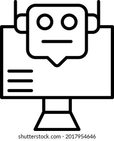 Design des Bootvektorliniensymbols
