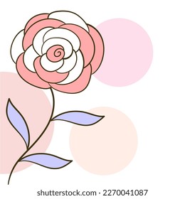 botani flower aesthetic simple drawn