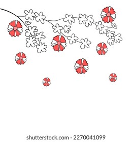botani flower aesthetic simple drawn