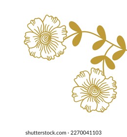 botani flower aesthetic simple drawn