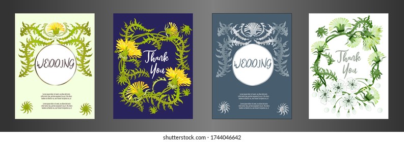 Tarjeta botánica con leones y flores de cerezo. Concepto de adorno de primavera. Afiche floral, invitación. Diseño de vectores tarjeta de bienvenida decorativa o fondo de diseño de invitación. Diseño romántico.
