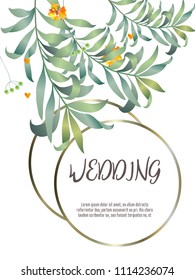 Botanic card with monstera leaf, flowers. Spring ornament concept. Floral poster, invite. Vector layout decorative greeting card or invitation design background. Hand drawn illustration