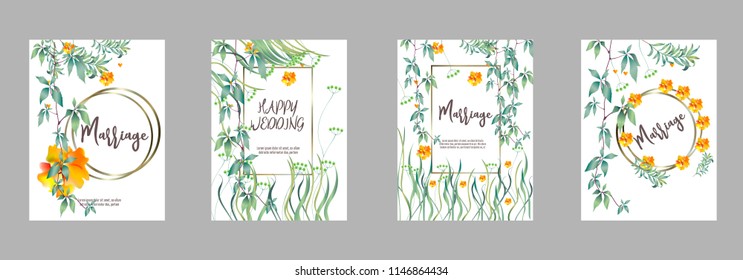 Botanic card with monstera leaf, flowers. Spring ornament concept. Floral poster, invite. Vector layout decorative greeting card or invitation design background. Hand drawn illustration
