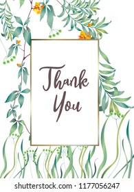 Botanic card with monstera leaf, flowers. Spring ornament concept. Floral poster, invite. Vector layout decorative greeting card or invitation design background. Hand drawn illustration