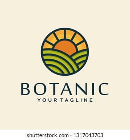 Botanic logo design concept. Universal botanic design.