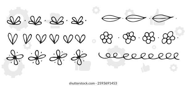 Botanic set of detailed various flowers and brunch. Luxury vintage floral collection for wedding invitation, wallpaper art or save the date card. Botanical vector illustration