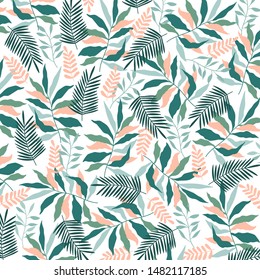 Botanical abstract pattern. Vector design for paper, cover, fabric, interior decor and other users.