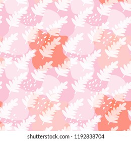 botanical abstract seamless pattern.  vector trendy print. 