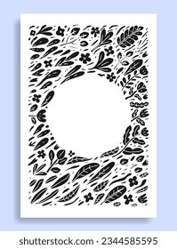 arte botánico, adecuado para arte mural, portadas de libros, marcas de libros o tarjetas de agradecimiento