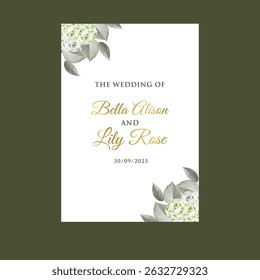 Botanical arts, and black background  Hand drawn continuous line drawing of abstract flowers, floral, rose, tropical leaves, spring and autumn leaf, bouquet of olives invitation card