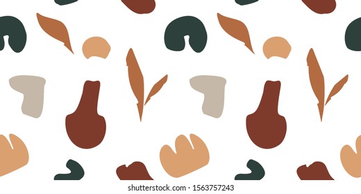 botanical and autumn leaf abstraction pattern
