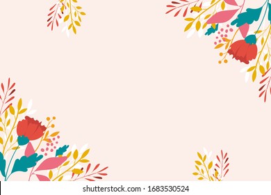 botanical background with green leves