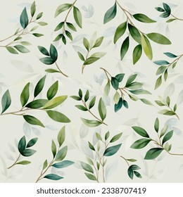 Botanical background. textile design, wrapping paper, wall art. Leaves pattern 