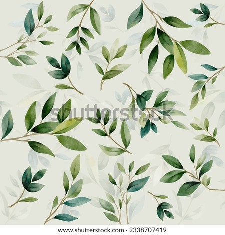 Botanical background. textile design, wrapping paper, wall art. Leaves pattern 