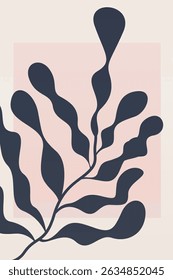 Botanical Boho Minimalist Abstract Shape Wall Art Decoration