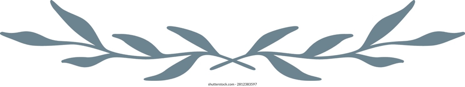 Botanical Border Element | Decorative Branches | Vector Artwork