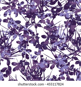 Botanical camouflage pattern seamless background tile