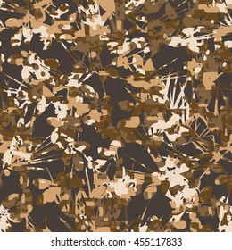 Botanical camouflage pattern seamless background tile
