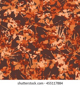 Botanical camouflage pattern seamless background tile