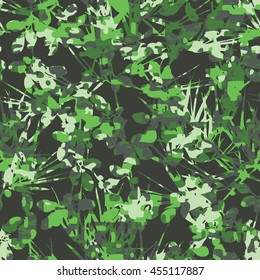 Botanical camouflage pattern seamless background tile