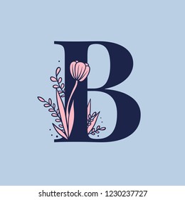 Botanischer Großbuchstabe B Vektor