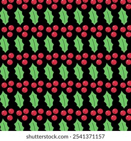 Botanical Christmas Design Pattern Texture