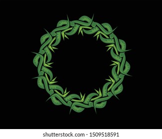 botanical circle style can be used for the initials or decoration of a wedding or anything related to a floral circle. simple,clean and strong.