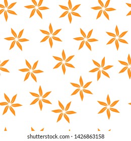Botanical Cute Flower Seamless Pattern