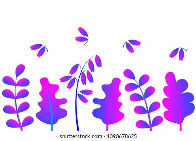 Botanical design element. Leaves icon different shapes