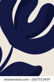 Botanical doodle background vector illustration. Floral abstract trendy design for print, wallpaper, clipart, wall art for home decoration. 