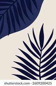Botanical doodle background vector illustration. Floral abstract trendy design for print, wallpaper, clipart, wall art for home decoration. 
