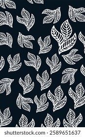 Botanical Elegance – Hand-Drawn Leaves
