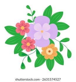 Botanical element. Floral elements, wildflower, leaves and herb, plants, foliage. Vectors for decor, website, wedding card and shop.