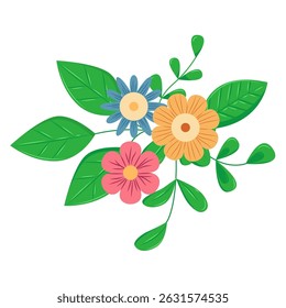 Botanical element. Floral elements, wildflower, leaves and herb, plants, foliage. Vectors for decor, website, wedding card and shop.