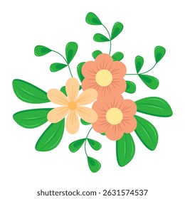 Botanical element. Floral elements, wildflower, leaves and herb, plants, foliage. Vectors for decor, website, wedding card and shop.