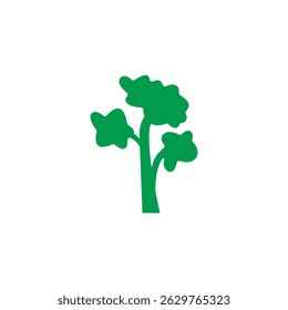 Botanical energy tree vector logo design