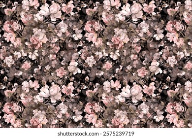 Botanical Floral Digital Seamless Pattern
