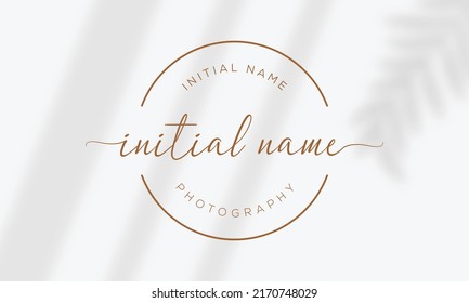 Botanical Floral element Hand Drawn Logo with Wild Flower and Leaves. Logo for spa and beauty salon, boutique, organic shop, wedding, floral designer, interior, photography, cosmetic.