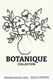 Botanical floral illustration art print poster
