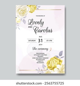 Botanical and Floral Invitation Card. Illustrator and designer. Wedding Invites, save the date, Birthday Invites, Video Invites, E-Cards.