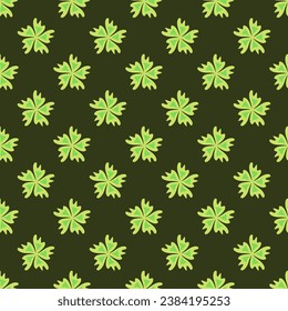 Botanical floral pattern design with flower motif. nature decorative background in flat style. repeat and seamless vector for wallpapers, wrapping paper, packaging, printing business, textile, fabric