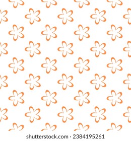 Diseño de patrones florales botánicos con motivos florales. fondo decorativo natural de estilo plano. vectores repetidos y sin fisuras para papel de pared, papel de embalaje, embalaje, imprenta, textiles, tela
