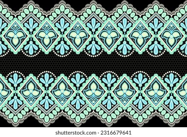 Botanical floral Seamless. Background Seamless Pattern Geometric Ethnic pattern design 
for background, carpet, wallpaper, clothing, wrapping, Batik, fabric, printing textile illustration.