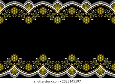 Botanical floral Seamless. Background Seamless Pattern Geometric Ethnic pattern design 
for background, carpet, wallpaper, clothing, wrapping, Batik, fabric, printing textile illustration.