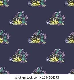botanical floral seamless pattern, illustration art, fabric design , wallpaper 