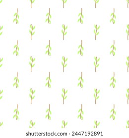 Botanical floral seamless pattern. Vector flower repeat textile