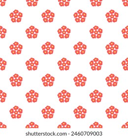 Botanical floral seamless pattern. Vector flower repeat textile