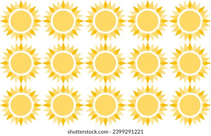 Botanical floral seamless pattern, wild meadow sunflower, isolated on white background, for book, cover, banner, textile, wrapping. vector painted flowers.