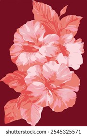 botanical floral vector seamless pattern with roses herbs and leaves big set background with flowers