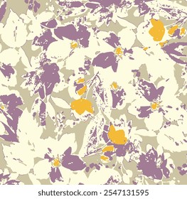 botanical floral vector seamless pattern with roses herbs and leaves big set background with flowers